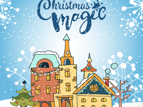 Christmas Magic Free Vector Illustration