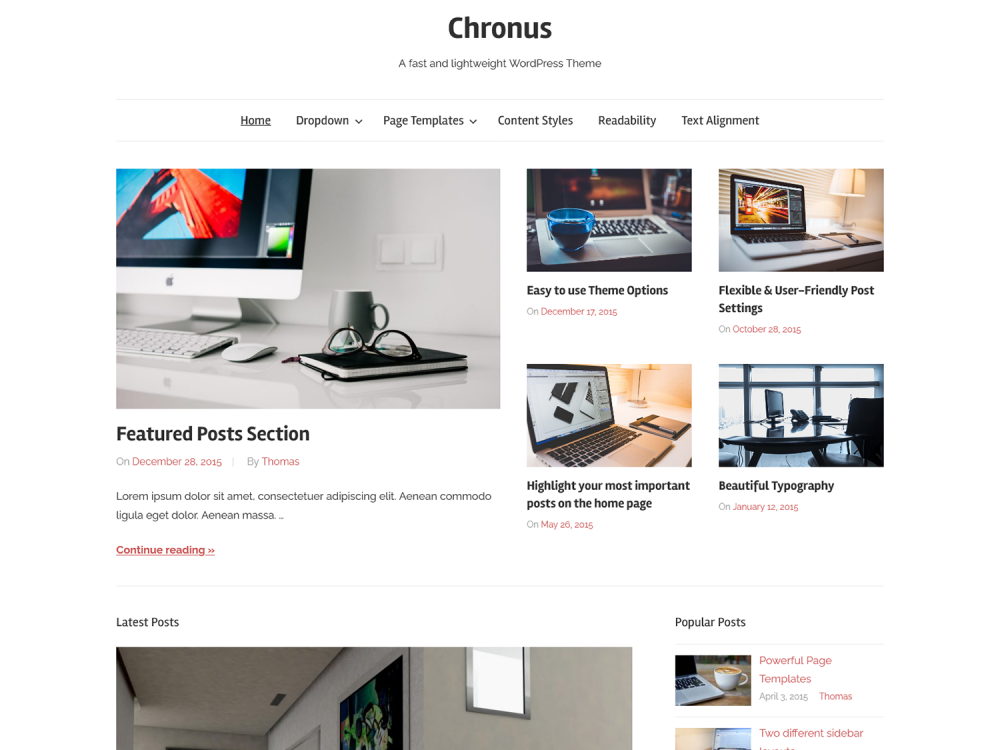 Chronus WordPress Theme