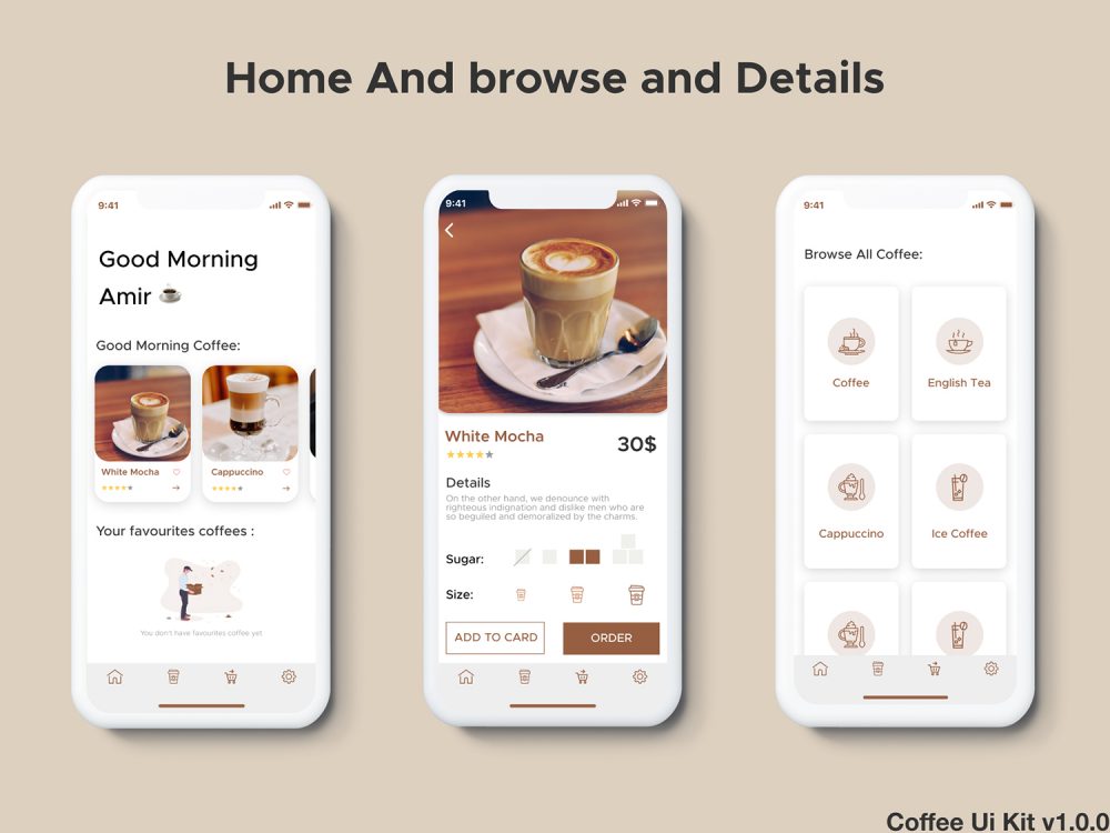 Coffee Mix Ui Kit