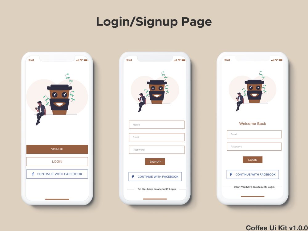 Coffee Mix Ui Kit 2