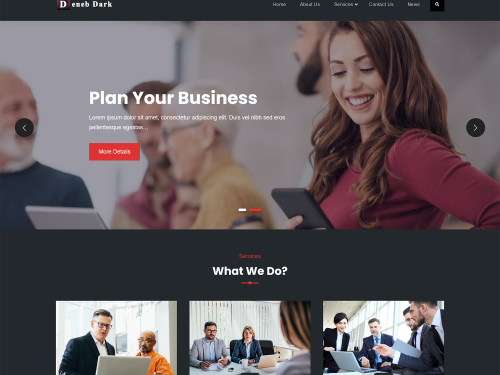 Deneb Dark WordPress Theme