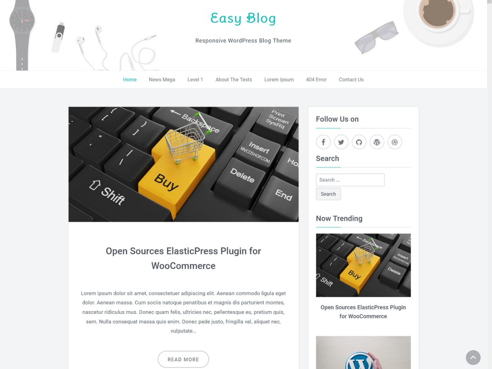 EasyBlog Responsive WordPress Blog Theme