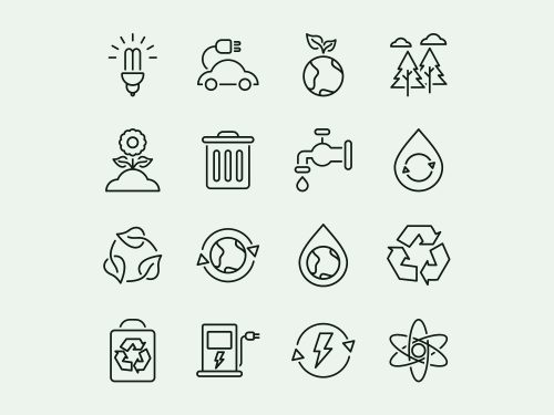 Ecology Vector Icons