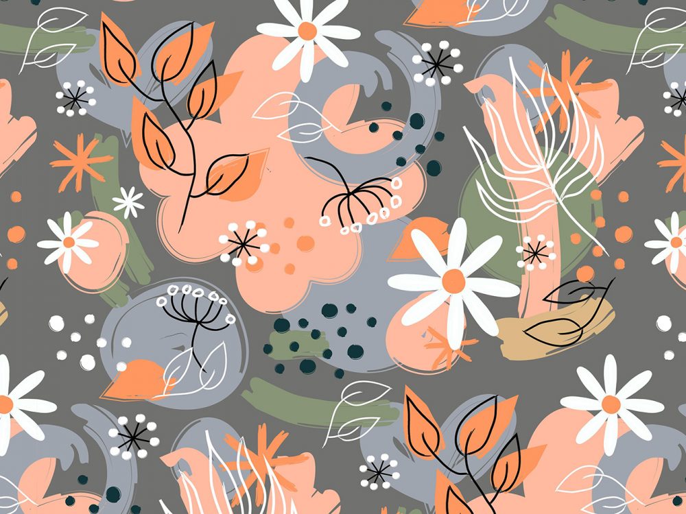 Floral Watercolor Free Pattern