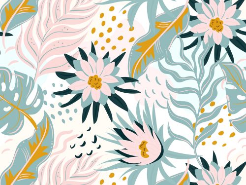 Floral Watercolor Free Pattern