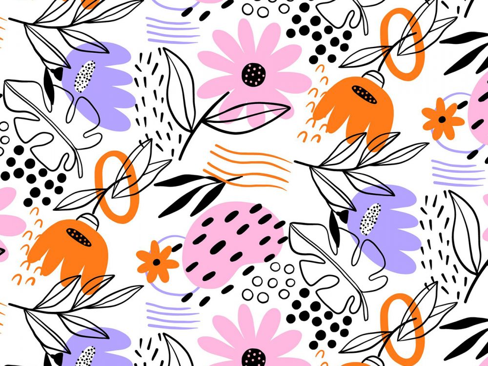 Floral Watercolor Free Pattern