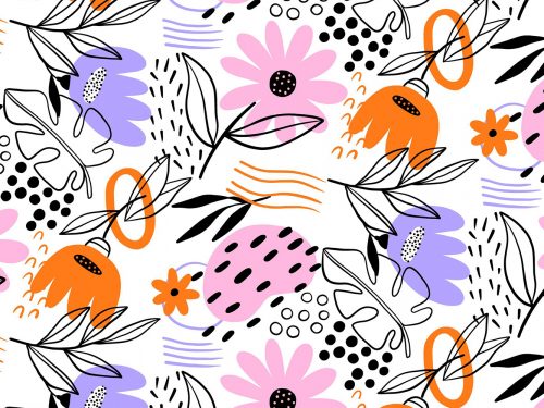 Floral Watercolor Free Pattern