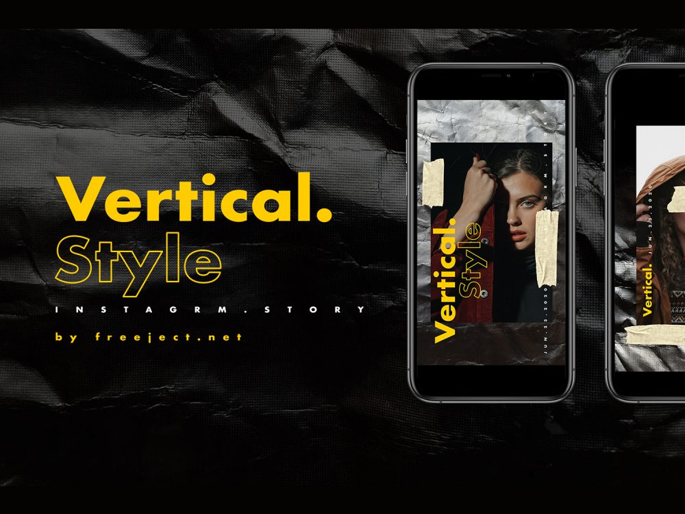 Free 6 Vertical Instagram Story Photoshop Template