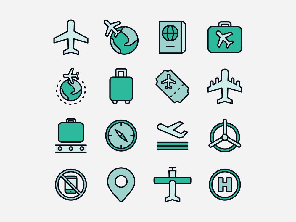 Free Aviation Vector Icons