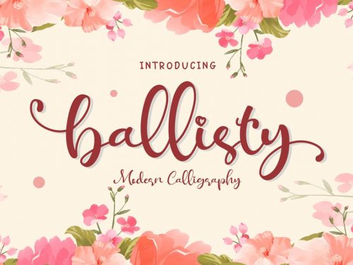 Free Ballisty Script Font