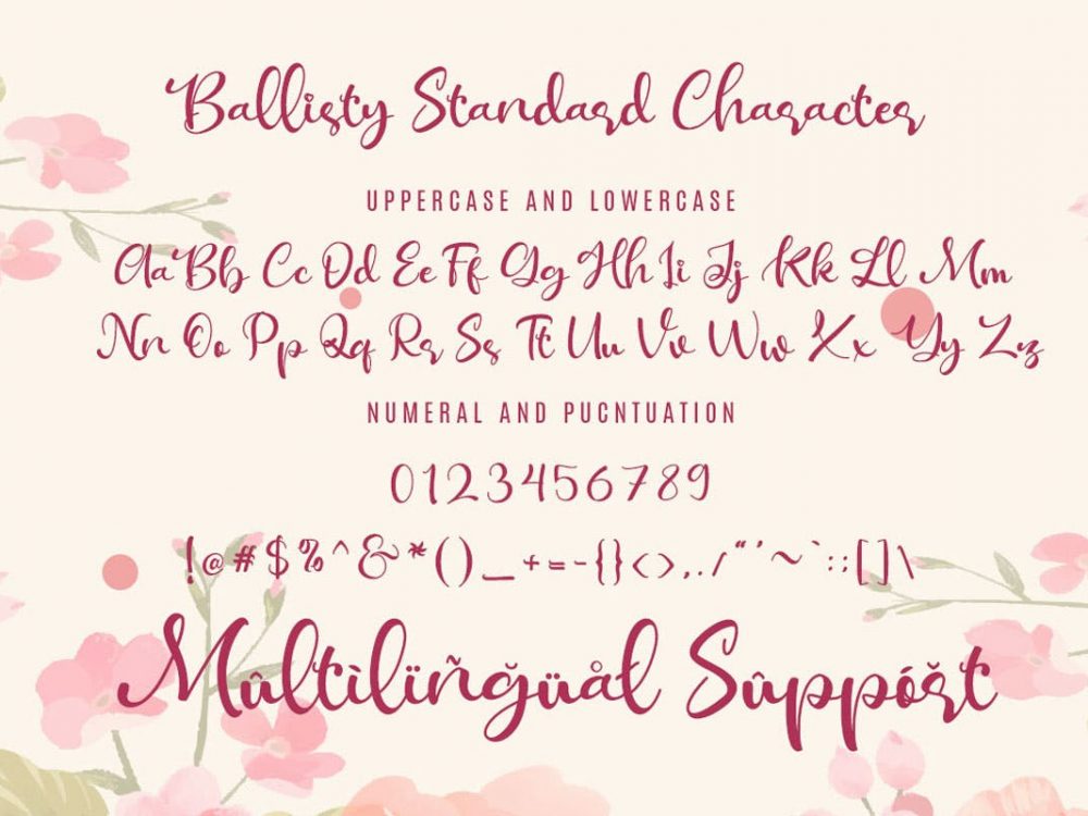 Free Ballisty Script Font