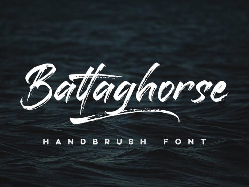 Free Battaghorse Handbrush Font