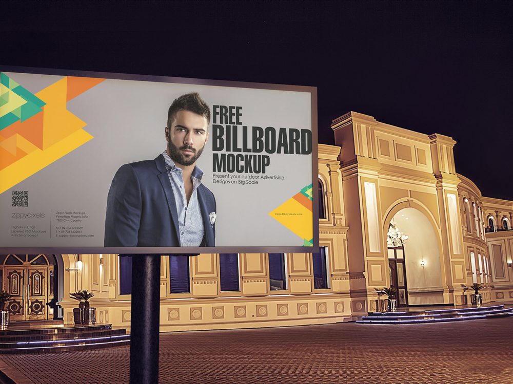 Free Billboard Mockup PSD