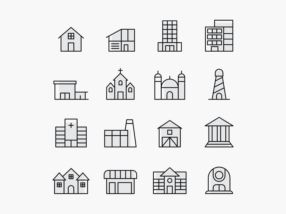 Free Building Vector Icons