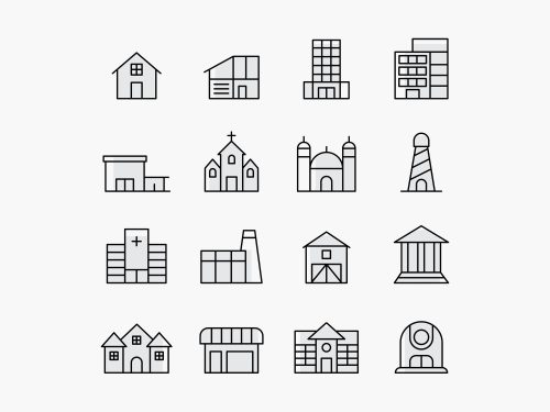 Free Building Vector Icons