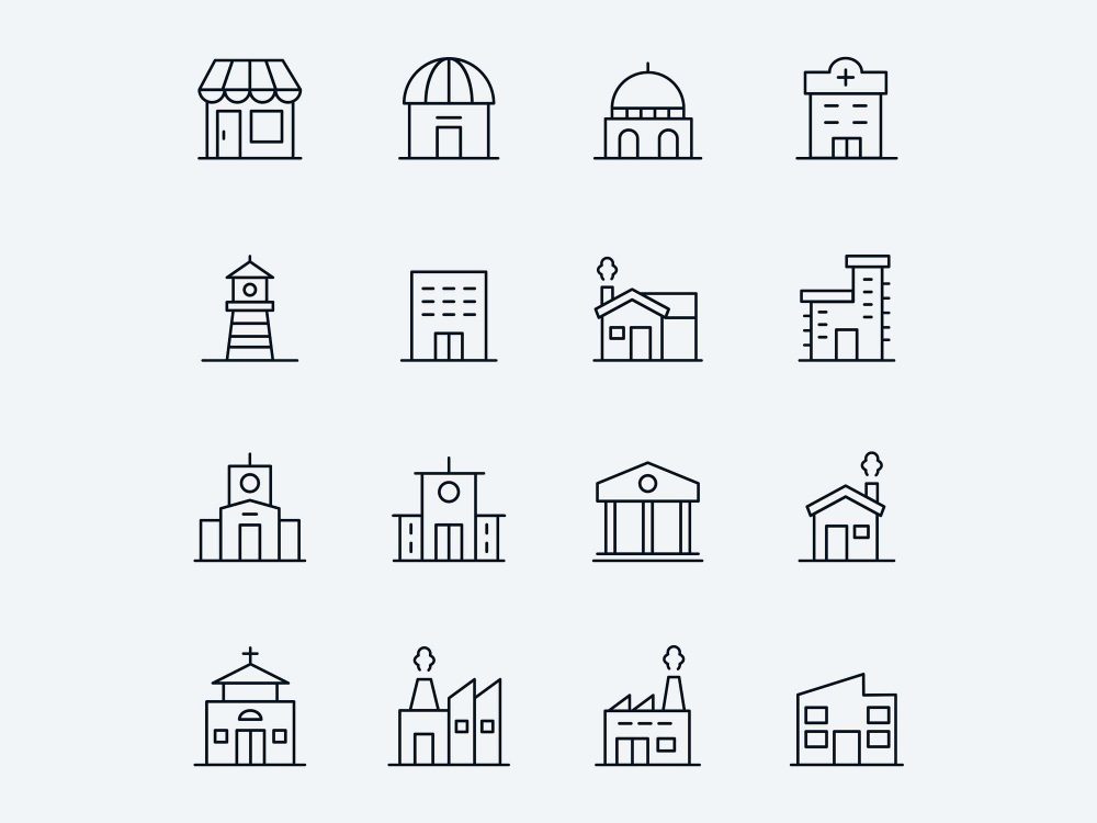 Free Building Vector Icons