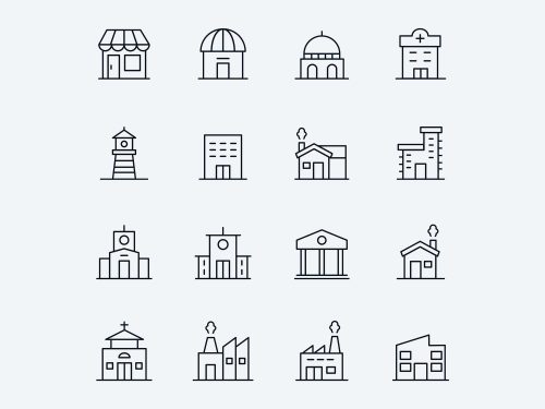 Free Building Vector Icons