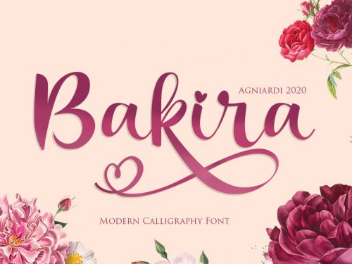 Free Demo Bakira Script Font