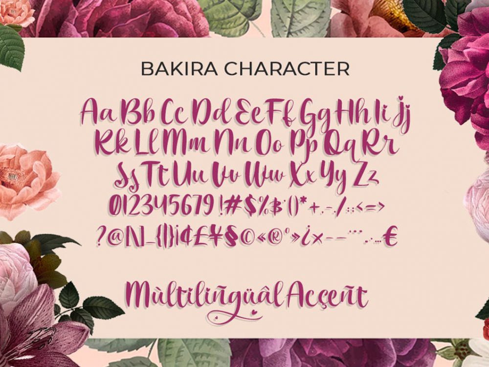 Free Demo Bakira Script Font