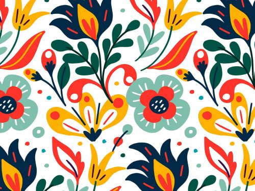 Free Floral Watercolor Free Pattern