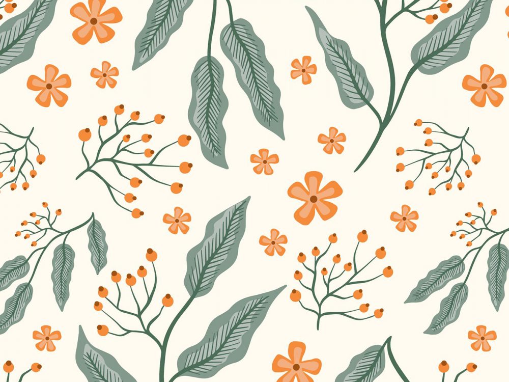 Free Floral Watercolor Pattern