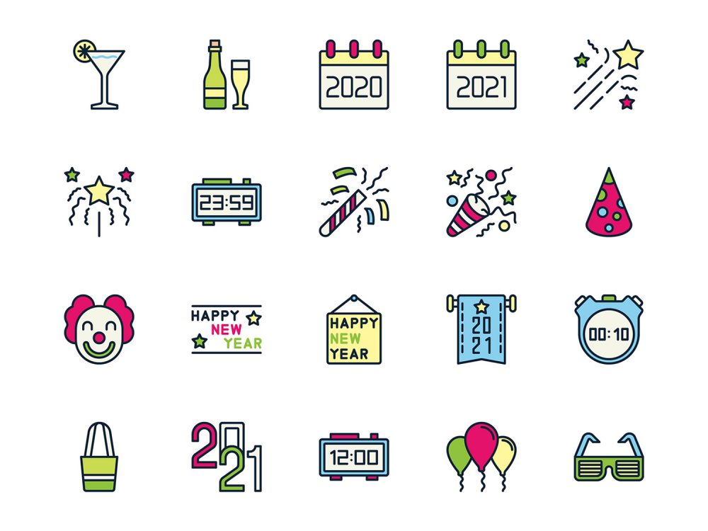 Free Happy New Year Icons