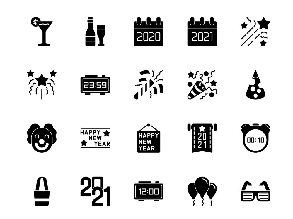 Free Happy New Year Icons 2