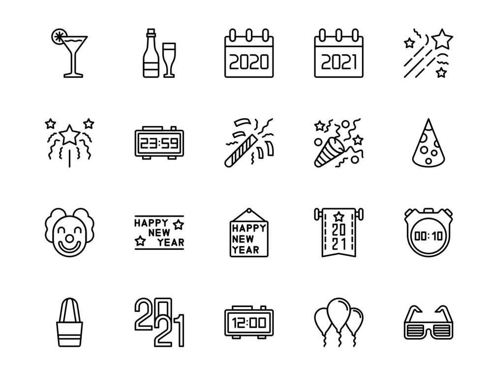 Free Happy New Year Icons 3