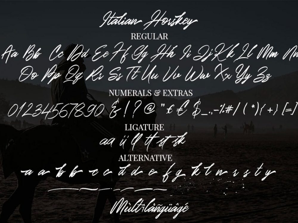 Free Italian Horskey Script Font
