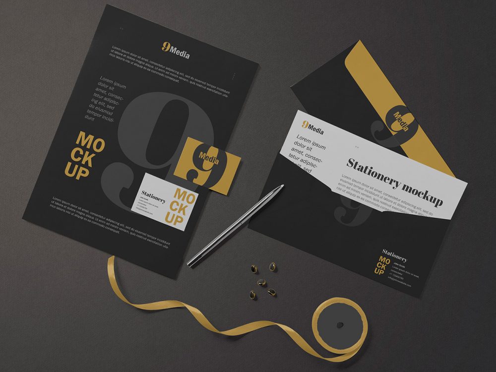 Free Letterhead & Business Card Mockup