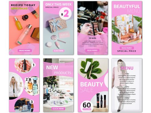 Free Makeup Products Instagram Stories Template