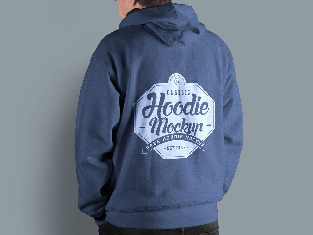 Free Men Hoodie Mockup