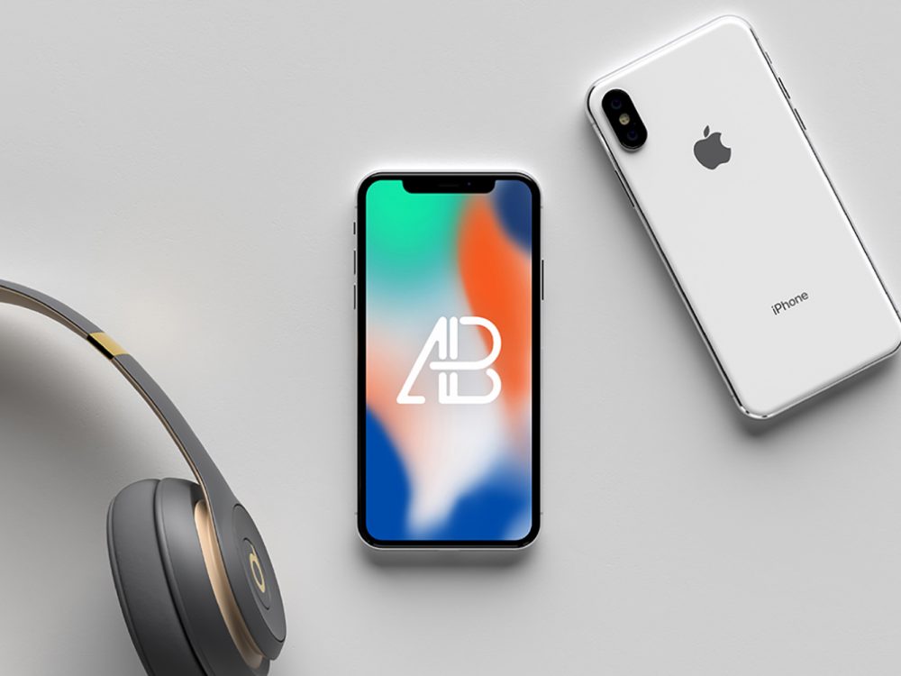 Free Modern iPhone X Mockup