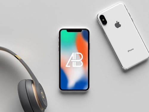Free Modern iPhone X Mockup