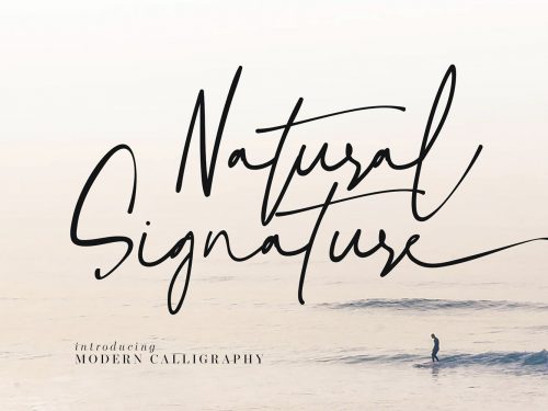 Free Natural Signature Script Font
