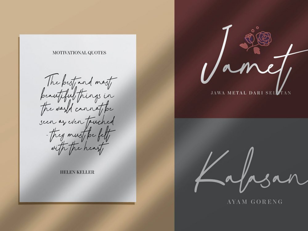 Free Natural Signature Script Font