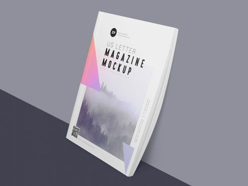 Free Photorealistic Magazine Mockup