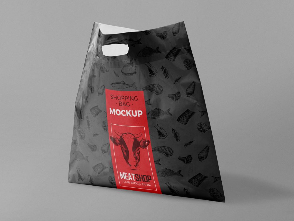 Free Plastic Bag Mockup