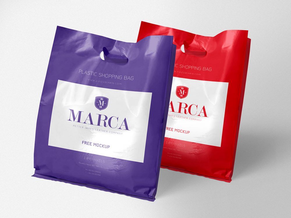 Free Plastic Bag Mockup