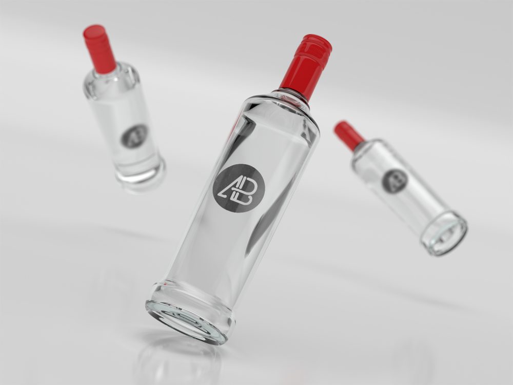 Free Realistic Bottle Branding Mockup