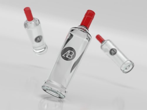 Free Realistic Bottle Branding Mockup