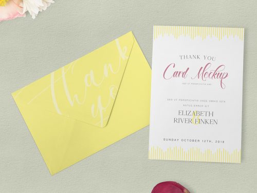 Free Thank You Card Mockup