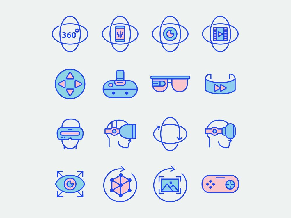 Free Virtual Reality Vector Icons
