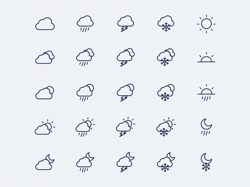 Free Weather Vector Icons