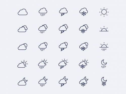 Free Weather Vector Icons