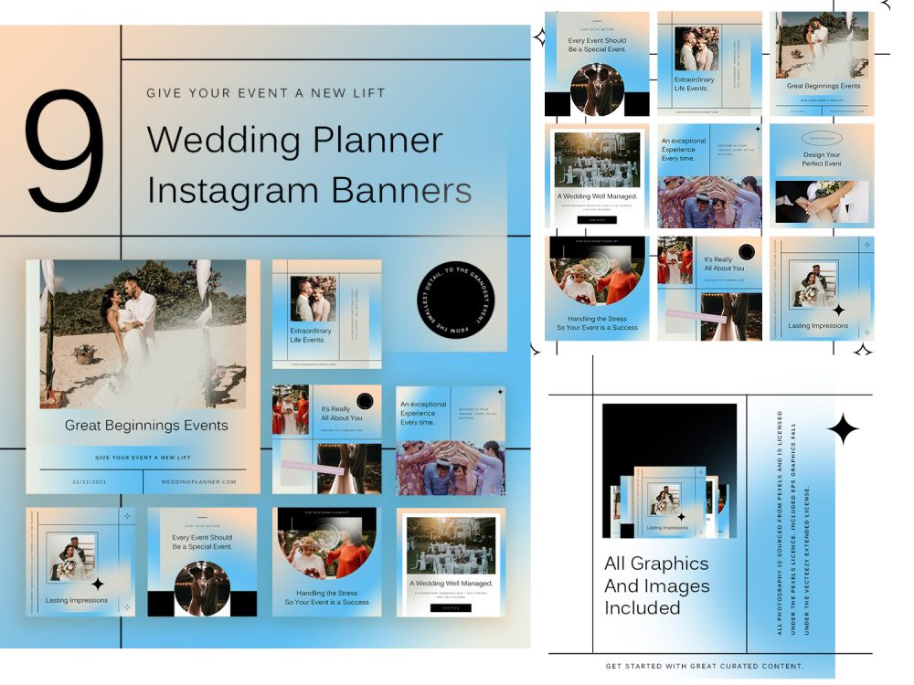 Free Wedding Instagram Posts