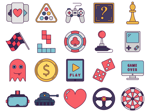 Game Vector Free Icon Set