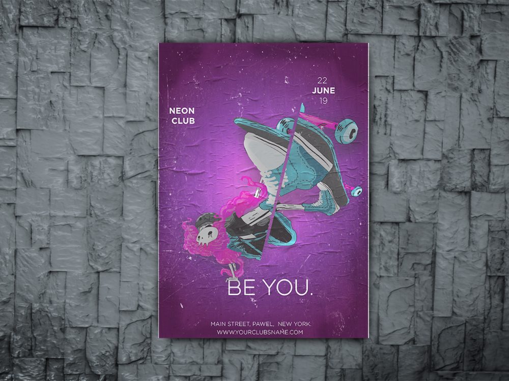 Grunge Poster Mockup