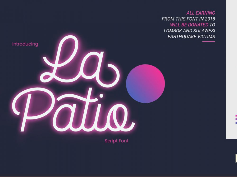 La Patio Script Free Demo Font