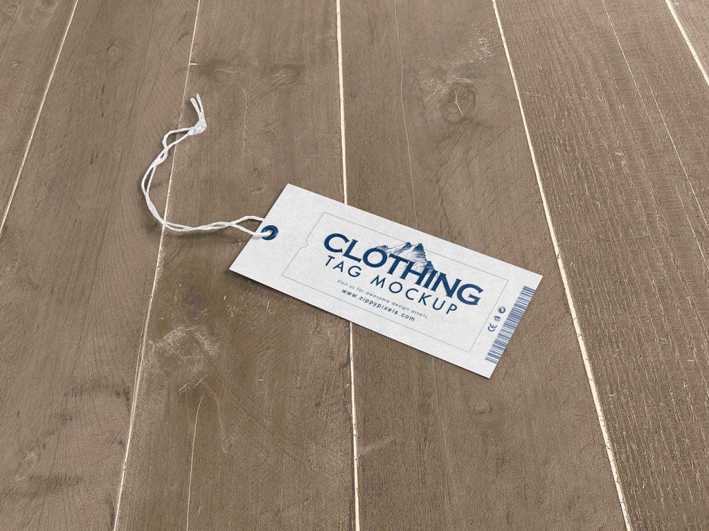 Label Tag Mockup Free PSD